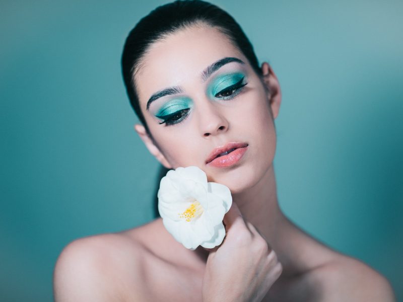 Beauty Photography in Melbourne 2018 - Spring flower inspired photoshoot in Melbourne photo studio